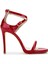 Kadın Vegan Kırmızı Rugan Topuklu Ayakkabı 828 8505 Bn Ayk Y25 Kırmızı Rgn 1