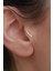14 Ayar Altın Sıralı Top Top Tragus Piercing 1