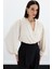 Aksesuar Detaylı Bodysuit Bluz - Bej 1