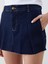 Yeni Sezon Standart Fit Pileli Jean Sort Etek - S5PY34Z8 3