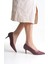 Bueno Bordo Cilt Stiletto Ayakkabı 4