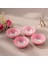 Pastel 4 Parça Cam Kase 10 cm Pembe 2