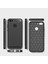Huawei Honor 9 Lite ile Uyumlu Kamera Korumalı Darbe Önleyici Carbon Brushed Silikon Kılıf 2