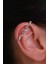 14 Ayar Altın Yılan Industrial Earcuff 1