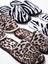 Leopar Desen Havlu Terlik Kaymaz İnce Taban 4