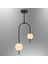 3121-2A Dekoratif 2 Toplu LED Sarkıt Avize 3