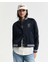 Kadın Lacivert Regular Fit Hakim Yaka Logolu Bomber Ceket 4700370.433 1