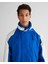 Erkek Lacivert Regular Fit Kapüşonlu Renk Bloklu Mont 7006499.447 4