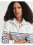 Kadın Krem Relaxed Fit Çizgili Sweatshirt 4200588.113 5