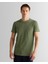 Erkek Yeşil Slim Fit Bisiklet Yaka T-Shirt 2003324.362 1