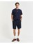 Erkek Lacivert Relaxed Fit Şort 205073.433 1