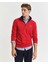 Erkek Kırmızı Regular Fit Yarım Fermuarlı Logolu Sweatshirt 2067021.630 1