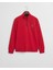 Erkek Kırmızı Regular Fit Yarım Fermuarlı Logolu Sweatshirt 2067021.630 4