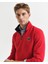 Erkek Kırmızı Regular Fit Yarım Fermuarlı Logolu Sweatshirt 2067021.630 5