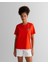 Kadın Turuncu Regular Fit Bisiklet Yaka Logolu T-Shirt 4200277.651 1