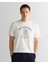 Erkek Krem Regular Fit Bisiklet Yaka Logolu T-Shirt 2003310.113 1