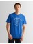 Erkek Lacivert Regular Fit Bisiklet Yaka Logolu T-Shirt 2003310.407 1