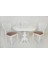 Pera Oval Masa/urla Hasırlı Mutfak Sandalye Takımı 73X108+30 1