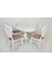 Pera Oval Masa/urla Hasırlı Mutfak Sandalye Takımı 73X108+30 2