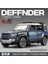 1:32 Land Rover Defender Alaşımlı Model | 4 Kapı | Tabanlı | Işıklar ve Ses | Arka Tekerlek Geri Tepmesi | Mavi Koleksiyon Parçası (Yurt Dışından) 1