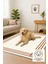 Lofy Halı Modern Çizgili Krem Kahve Yıkanabilir Halı 160X230 cm 5