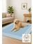 Lofy Halı Açık Mavi Beyaz Kenarlı Modern Halı Yıkanabilir 160X230 5