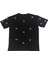 Fiyonk Detaylı Bisiklet Yaka Desenli Kısa Kollu T-Shirt 4