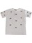 Fiyonk Detaylı Bisiklet Yaka Desenli Kısa Kollu T-Shirt 5
