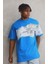 Unisex Bisiklet Yaka Baskılı Oversize T-Shirt 2