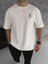 Unisex Bisiklet Yaka Baskılı Oversize T-Shirt 1