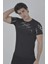 Unisex Göğüs Fermuarlı Baskılı T-Shirt 1