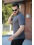 Bisiklet Yaka Örgü Desenli Kısa Örme Triko Kısa Kollu T-Shirt 2
