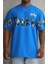 Unisex Bisiklet Yaka Baskılı Oversize T-Shirt 2