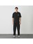 Unisex Bisiklet Yaka Baskılı Oversize T-Shirt 1