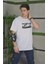 Unisex Bisiklet Yaka Baskılı Oversize T-Shirt 2