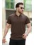Fermuarlı Yakalı Kısa Kollu Tshirt 1