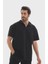 Unisex Yarım Fermuarlı Düz Oversize T-Shirt 1