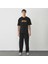 Unisex Bisiklet Yaka Baskılı Oversize T-Shirt 1