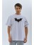 Unisex Ön ve Kol Baskılı Oversize T-Shirt 1