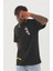 Unisex Oversize Baskılı Bisiklet Yaka T-Shirt 2