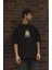 Unisex Bisiklet Yaka Baskılı Oversize T-Shirt 1