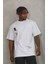 Unisex Oversize Baskılı Bisiklet Yaka T-Shirt 3