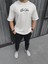 Unisex Baskılı Oversize T-Shirt 3