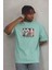 Unisex Oversize Baskılı Bisiklet Yaka T-Shirt 3
