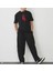 Unisex Bisiklet Yaka Baskılı Oversize T-Shirt 1
