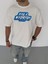 Unisex Bisiklet Yaka Baskılı Oversize T-Shirt 1