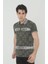 Yakalı Slim Fit Baskılı T-Shirt 1