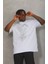 Unisex Oversize Taşlı Bisiklet Yaka T-Shirt 1
