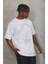 Unisex Oversize Taşlı Bisiklet Yaka T-Shirt 2