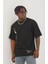 Unisex Oversize Baskılı Bisiklet Yaka T-Shirt 2